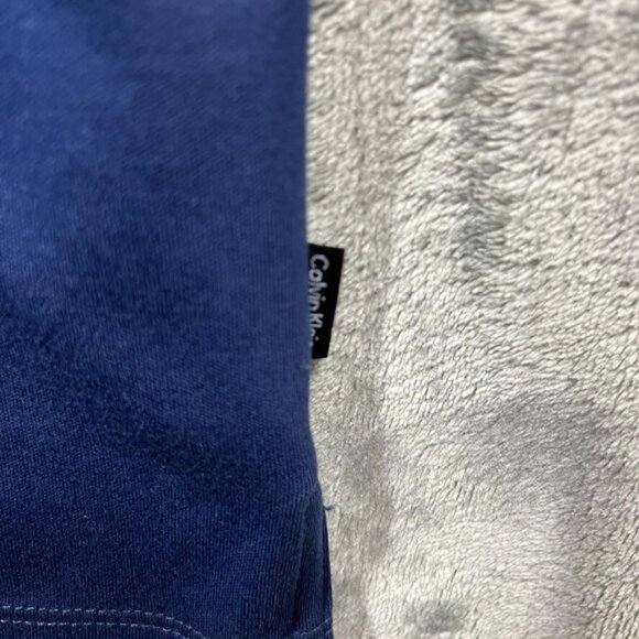 Calvin Klein Polo Shirt Mens X-Large Blue Soft Cotton Casual Short Sleeve - Picture 4 of 10
